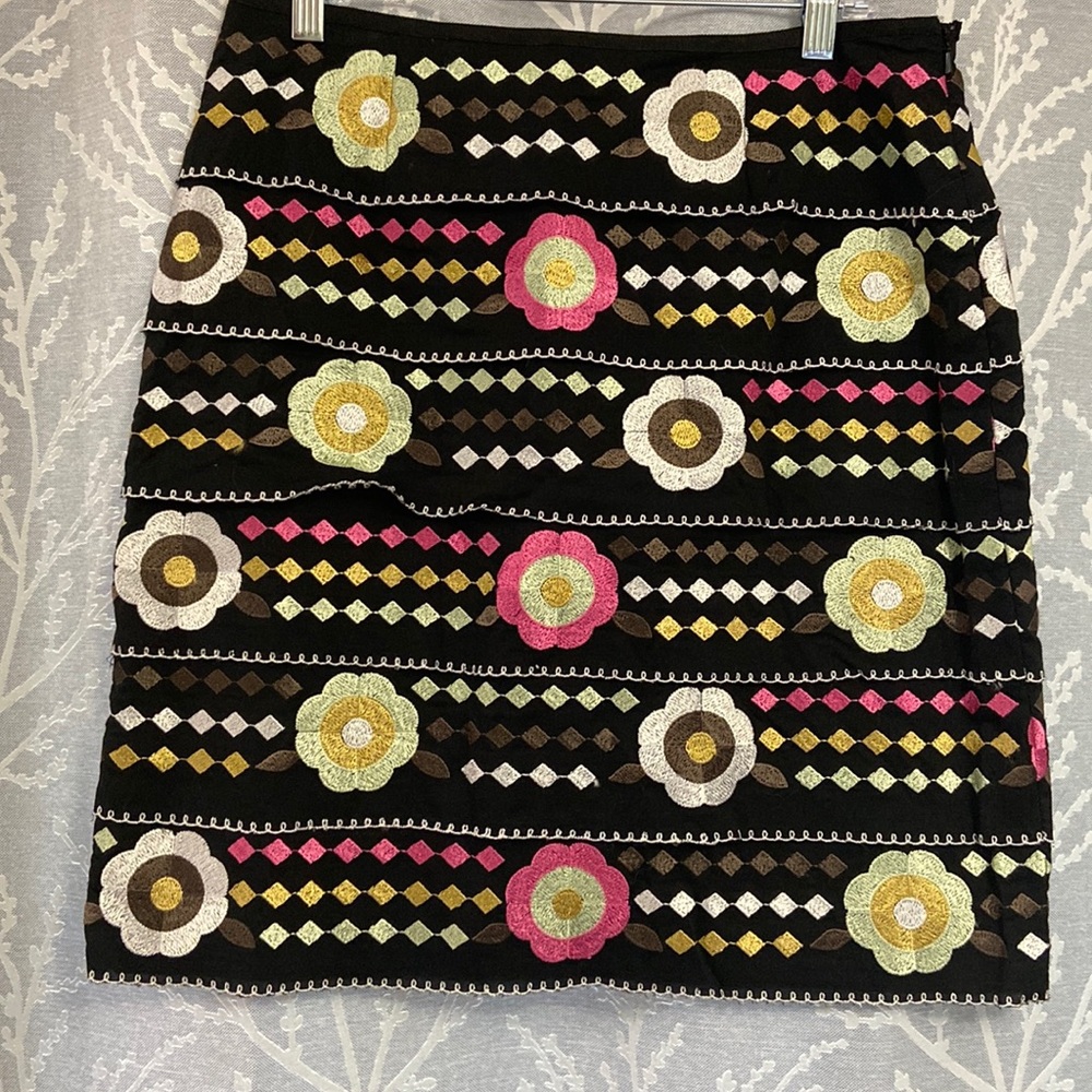ETCETERA size 8 Layered Flowered Skirt